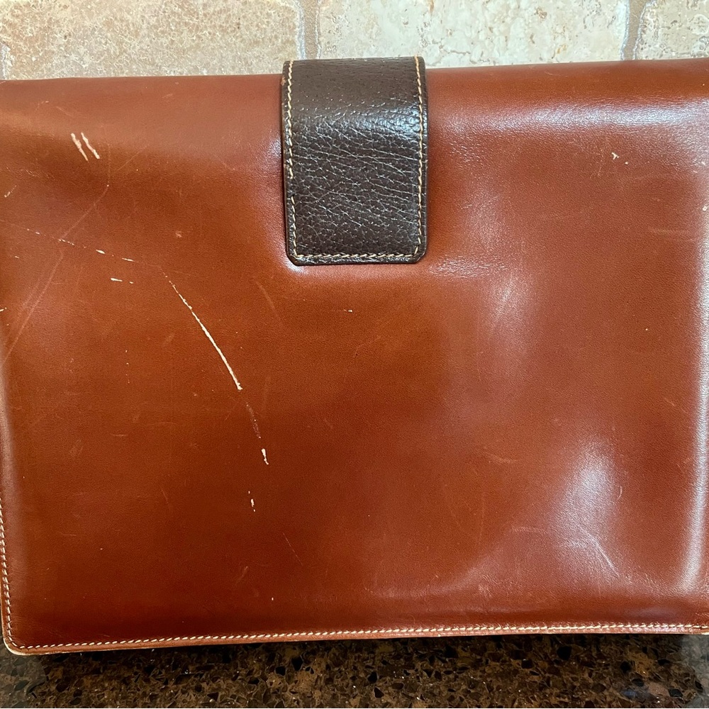 MARK CROSS Vintage Crossbody Bag in Saddle Brown leather - Picture 7 of 10